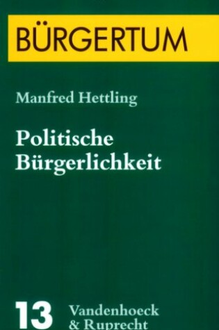 Cover of Politische Burgerlichkeit