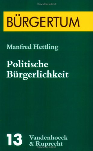 Book cover for Politische Burgerlichkeit