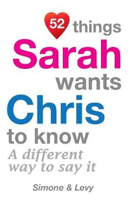 Book cover for 52 Things Sarah Wants Chris To Know