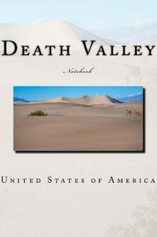 Cover of Death Valley USA Notebook