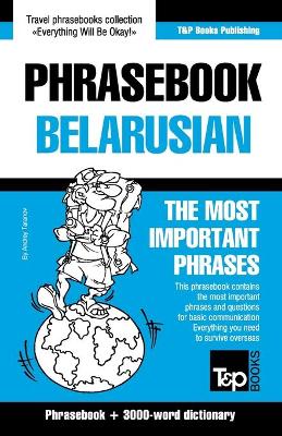 Book cover for Phrasebook - Belarusian - The most important phrases