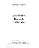 Book cover for Andy Warhol Polaroids, 1971-1986