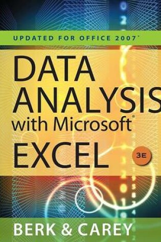 Cover of Data Analysis with Microsoft (R) Excel' : Updated for Office 2007 (Book Only)