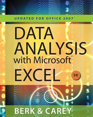 Book cover for Data Analysis with Microsoft (R) Excel' : Updated for Office 2007 (Book Only)
