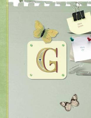 Book cover for Monogrammed G Dot Grid Bullet Journal