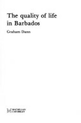 Cover of Quality Of Life In Barbados