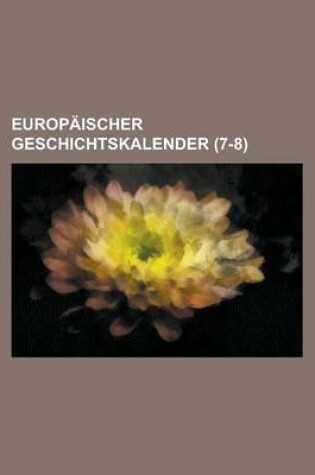 Cover of Europ Ischer Geschichtskalender (7-8)