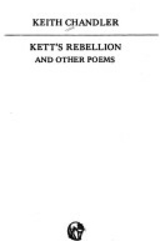 Cover of Kett's Rebellion