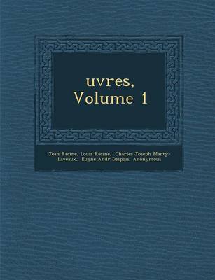 Book cover for Uvres, Volume 1