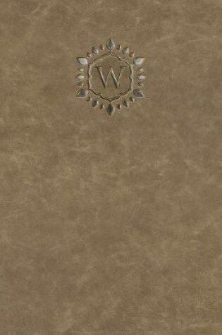 Cover of Monogram "W" Sketchbook