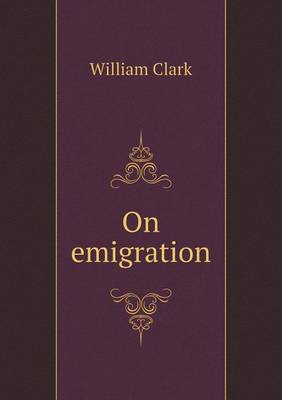 Book cover for On emigration