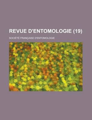 Book cover for Revue D'Entomologie (19 )