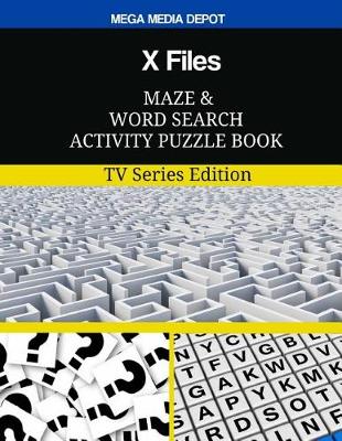 Book cover for X Files Maze and Word Search Activity Puzzle Book