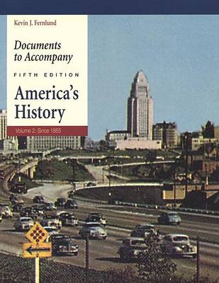 Book cover for Documents to Accompany America's History, Volume 2