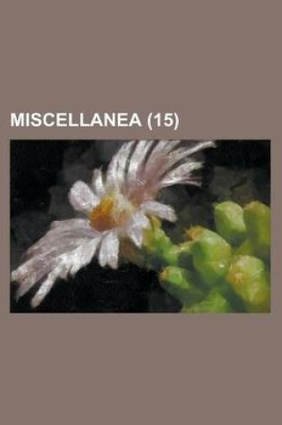Cover of Miscellanea (15)