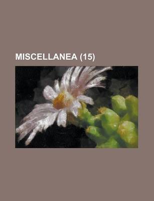 Book cover for Miscellanea (15)