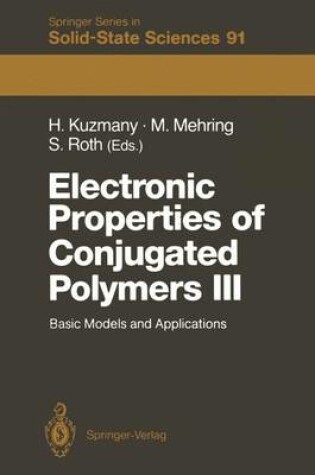 Cover of Electronic Properties of Conjugated Polymers III