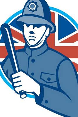 Book cover for British Bobby Policeman Truncheon with Union Jack Flag