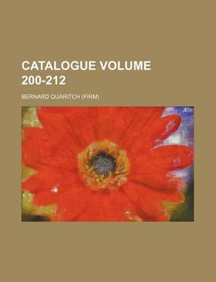 Book cover for Catalogue Volume 200-212