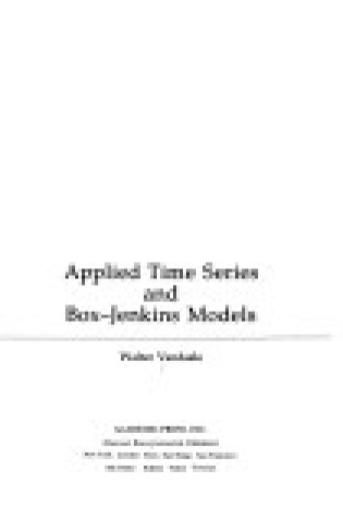 Cover of Applied Time Series and Box-Jenkins Models