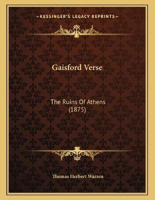 Book cover for Gaisford Verse