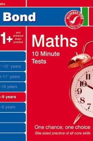 Cover of Bond 10 Minute Tests Maths 8-9 Years