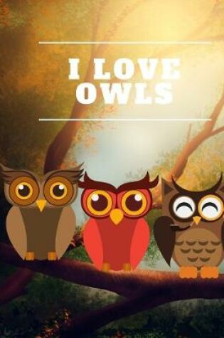Cover of Owls Notebook for kids