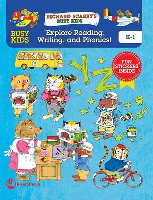 Book cover for Busy Kids Explore Reading, Writing, and Phonics!, Grades K-1