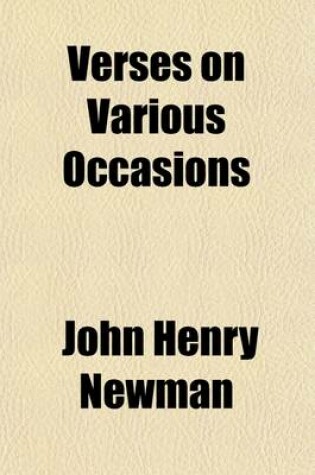 Cover of Verses on Various Occasions; By John Henry Cardinal Newman