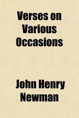 Book cover for Verses on Various Occasions; By John Henry Cardinal Newman