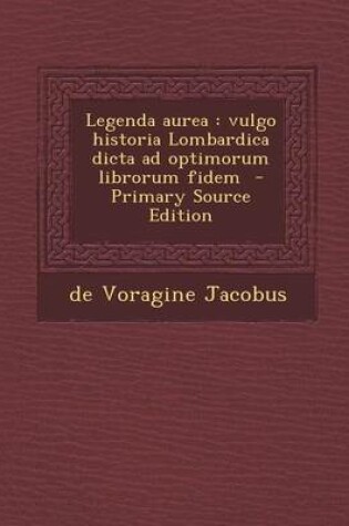 Cover of Legenda Aurea