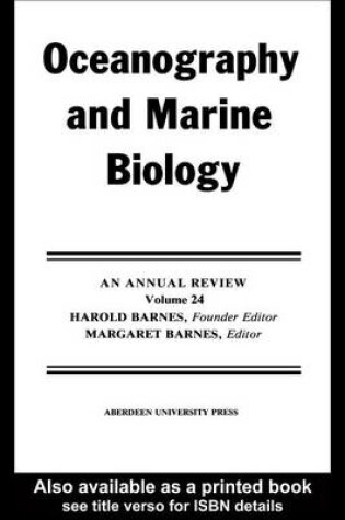 Cover of Oceanography and Marine Biology