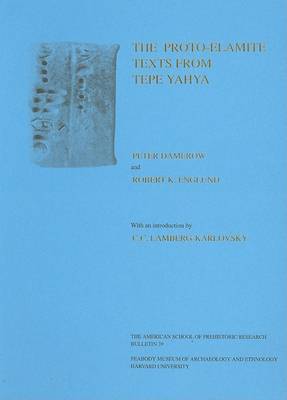 Book cover for Excavations at Tepe Yahya, Iran, 1967-1975