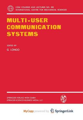 Book cover for Multi-User Communication Systems