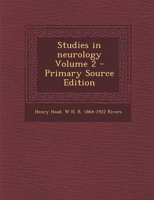 Book cover for Studies in Neurology Volume 2 - Primary Source Edition