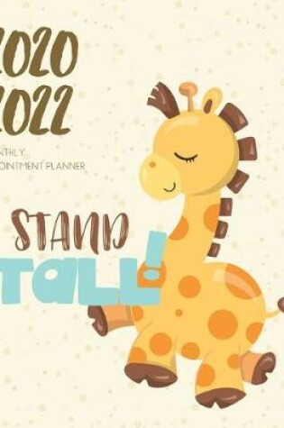 Cover of 2020-2022 Three 3 Year Planner Giraffe Monthly Calendar Gratitude Agenda Schedule Organizer