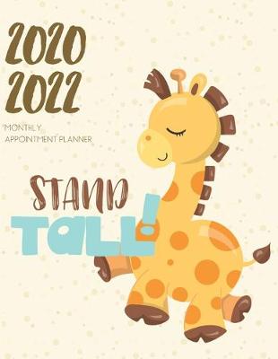 Book cover for 2020-2022 Three 3 Year Planner Giraffe Monthly Calendar Gratitude Agenda Schedule Organizer
