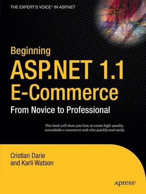 Book cover for Beginning ASP.NET 1.1 E-Commerce