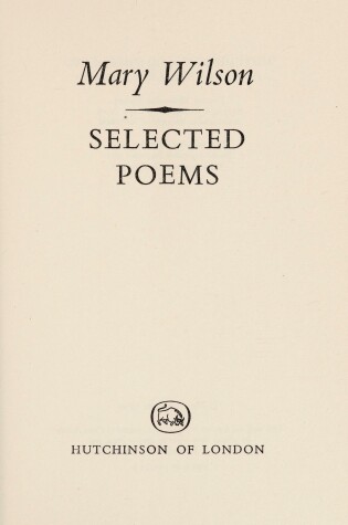 Cover of Selected Poems