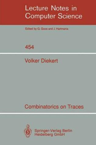 Cover of Combinatorics on Traces