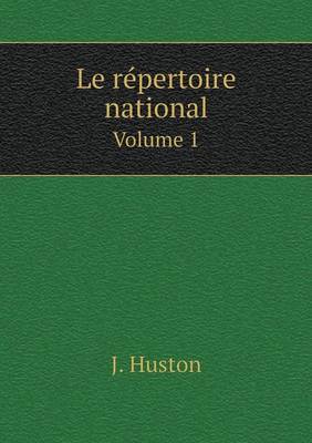 Book cover for Le répertoire national Volume 1