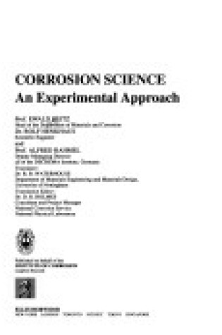 Cover of Corrosion Science