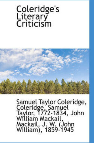 Cover of Coleridge's Literary Criticism