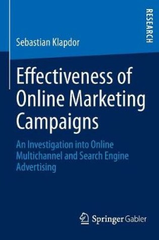 Cover of Effectiveness of Online Marketing Campaigns