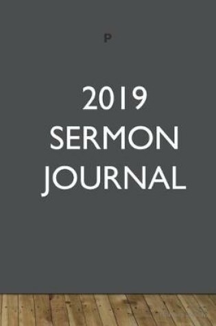 Cover of 2019 Sermon Journal