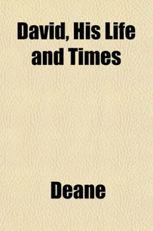 Cover of David, His Life and Times