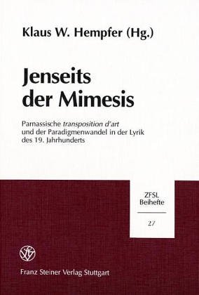 Cover of Jenseits Der Mimesis