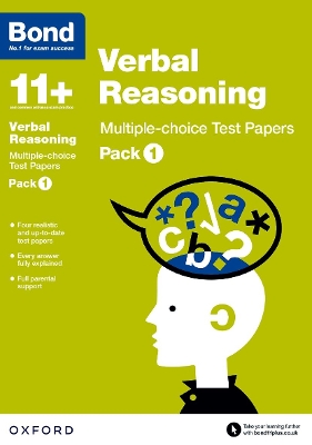 Cover of Bond 11+: Verbal Reasoning: Multiple-choice Test Papers: For 11+ GL assessment and Entrance Exams