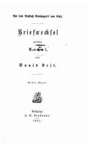 Cover of Briefwechsel zwischen Rahel und David Veit