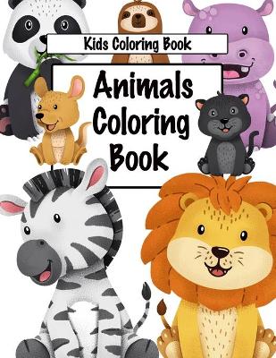 Book cover for Animals Coloring Book